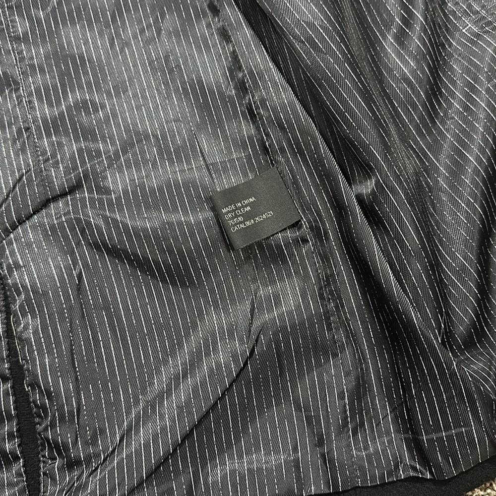 Worthington asymmetrical wool front zip coat. Black. Small. Like new. - Picture 10 of 13